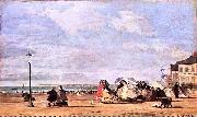 Kaiserin Eugenie am Strand von Trouville Eugene Boudin